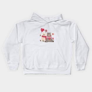 Woodland Valentine Kids Hoodie